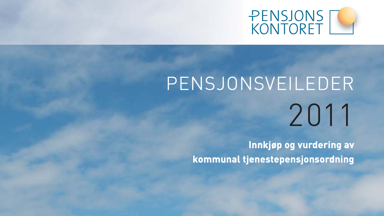 Pensjonsveileder 2011
