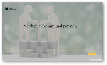 Forside rapport Menon Economics - Verdien av kommunal pensjon