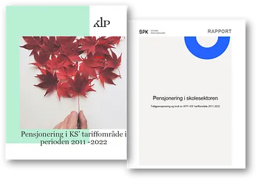 Bilde av rapport fra KLP og SPK 2023