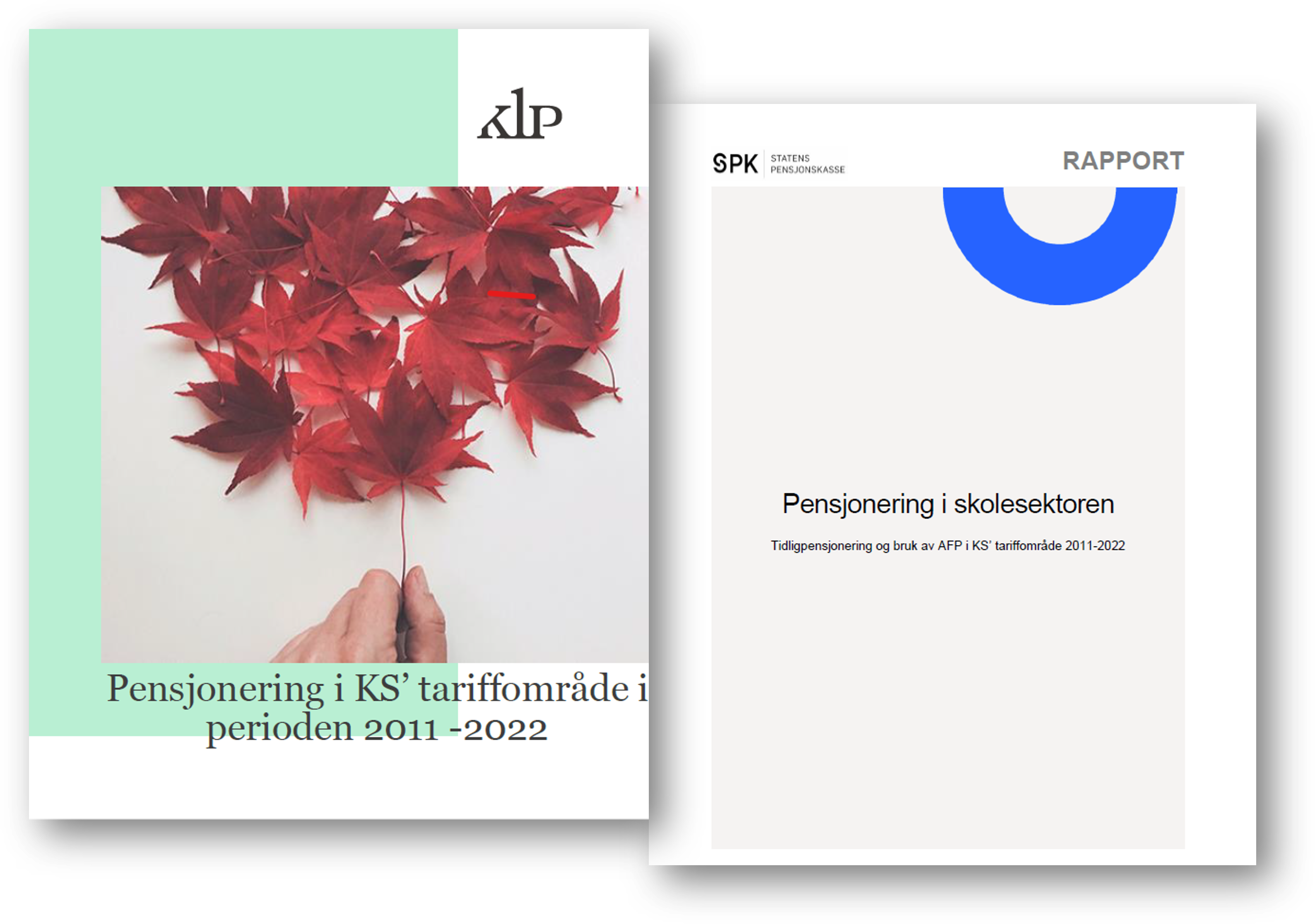 Bilde av rapport fra KLP og SPK 2023